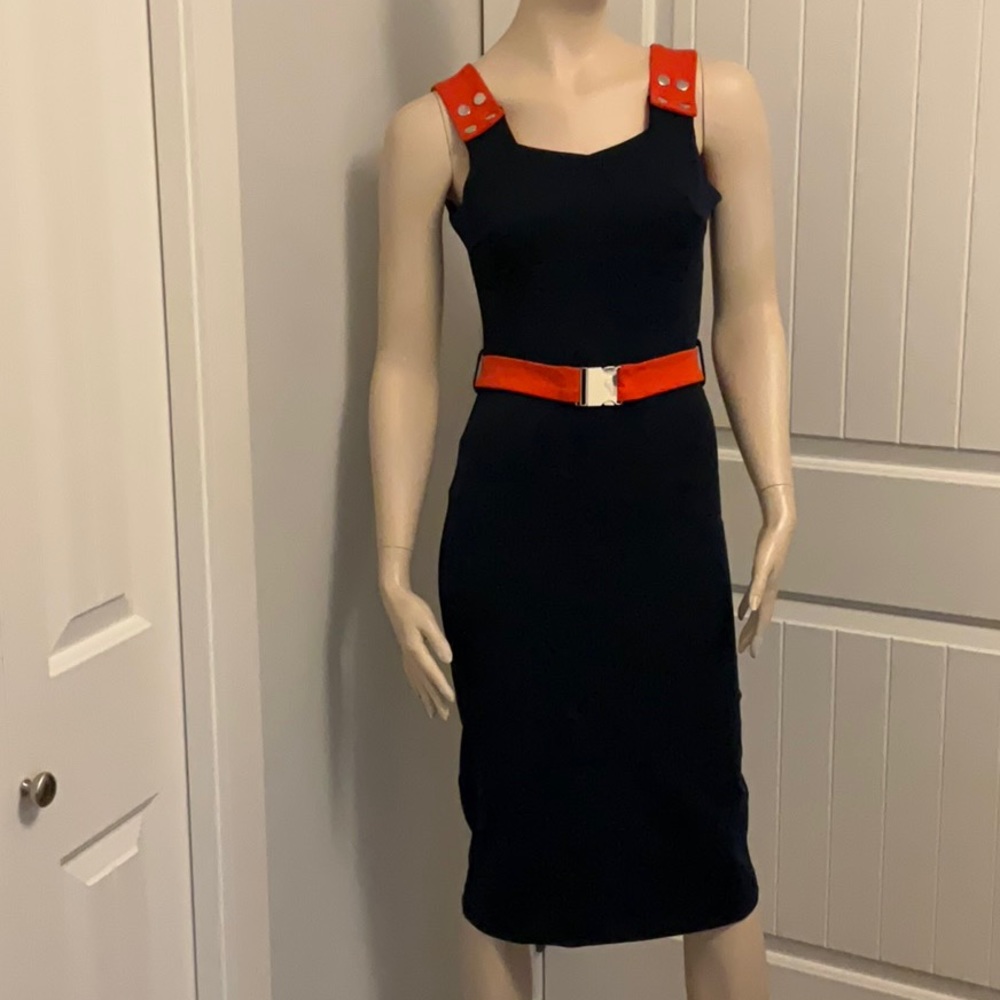 NWT Mason Women’s Navy Wiggle Dress Size 4